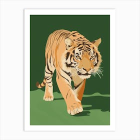 A Tiger, Walking Art Print