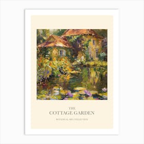 Cottage Garden Poster Summer Pond 4 Art Print