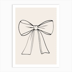 Bow Drawing Art Print