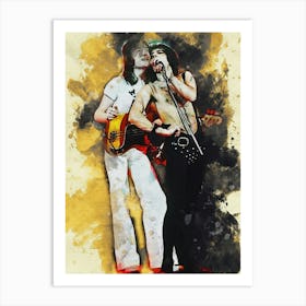 Smudge John Deacon And Freddie Mercury In 1977 Art Print