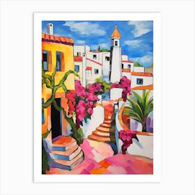 Faro Portugal 7 Fauvist Painting Art Print