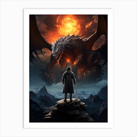 Hobbit Dragon Art Print