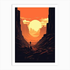 Desert Landscape 3 Art Print