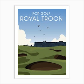 Royal Troon Scotland Golf Art Print