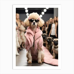 Runway Poodle Art Print