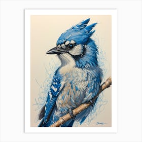 Blue Jay 4 Art Print