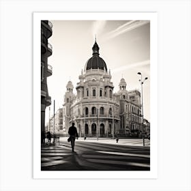 Valencia, Spain, Mediterranean Black And White Photography Analogue 1 Art Print
