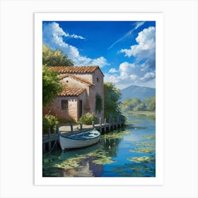 House By The Lake 4 Art Print