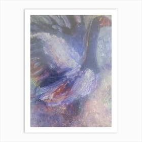 Swan In Flight Art Print