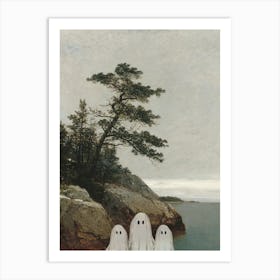 Ghosts At The Lake Art Print