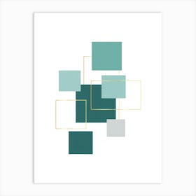 Abstract Squares Art Print