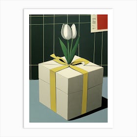 Present with Tulip Art Print