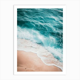 Ocean Waves On The Beach 1 Art Print