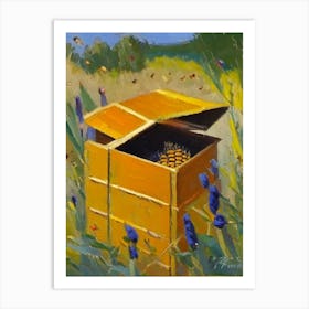 Brood Box With Bees 1 Painting Art Print