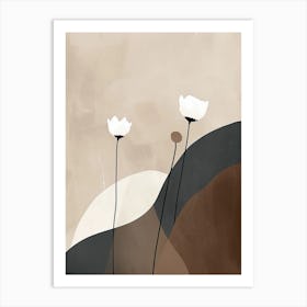 The Flow Of Silence Minimalist Style Art Print