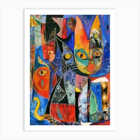 Cats And Dogs Art Print