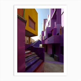 Colorful Apartment Building Art Print