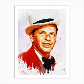Frank Sinatra Paint Art Print