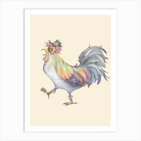 Steampunk Rooster Art Print