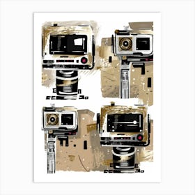 Camera Set Vector Art Print