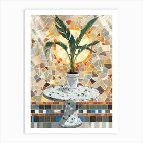 Mosaic Plant 1 Art Print