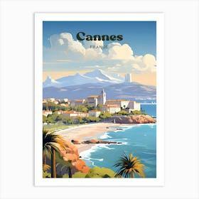 Cannes France 2 Travel Poster 3 4 Resize Art Print