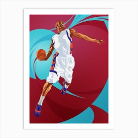 Basketball Dynamic Sport Art Print