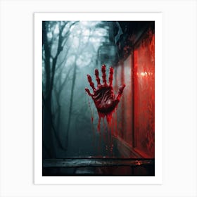 Bloody Hand 2 Art Print