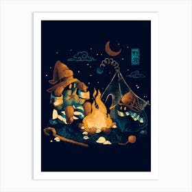 Magic Camp - Cute Game Geek Gift Art Print