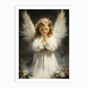 Angel With Wings Art Print