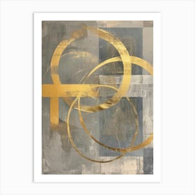 Abstract Circles 101 Art Print