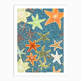 Sea Star (Starfish) Vintage Graphic Watercolour Art Print