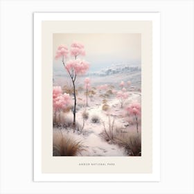 Dreamy Winter National Park Poster  Ambor National Park Bolivia 1 Art Print