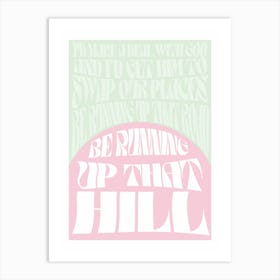 Kate Bush Running Up That Hill Print Art Print
