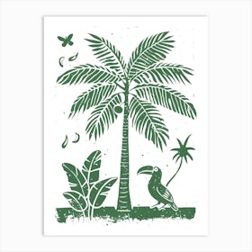 Tropical Palm Tree 1 Art Print