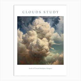 Study Of Clouds Budapest, Hungary Art Print
