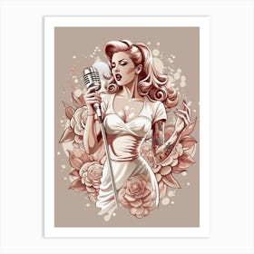 Pinup Girl 1 Art Print