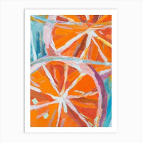 Oranges Detail Oil Painting Art Print