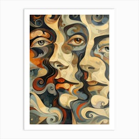 'Faces' 8 Art Print