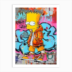 The Simpsons Graffiti 1 Art Print