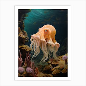 Dumbo Octopus Illustration 18 Art Print