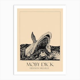 Classic Literature Art - Moby Dick Art Print