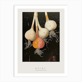 Art Deco Inspired Onions 2 Poster Art Print