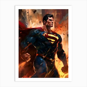 Superman Painting Art Print