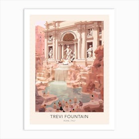 Trevi Fountain Rome Italy Travel Poster Art Print