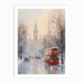 Dreamy Winter Painting London United Kingdom 9 Art Print