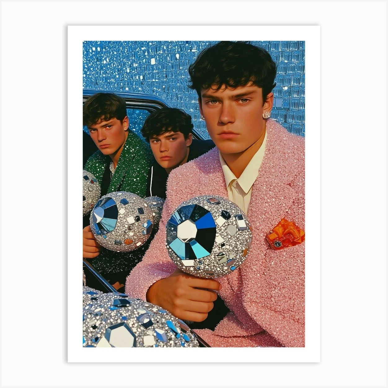 Disco Art Print by Silverapple's Shop