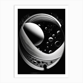 Kuiper Belt Noir Comic Space Art Print