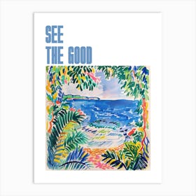 See The Good Poster Seaside Painting Matisse Style 6 Art Print