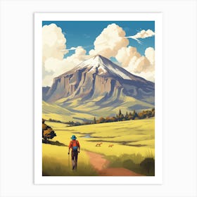 Cotopaxi National Park Ecuador 3 Vintage Travel Illustration Art Print